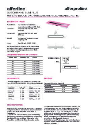Datenblatt alferline Edelstahl