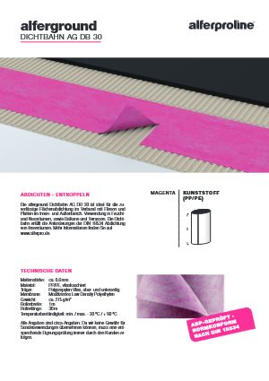 Datenblatt alferground AG DB 30