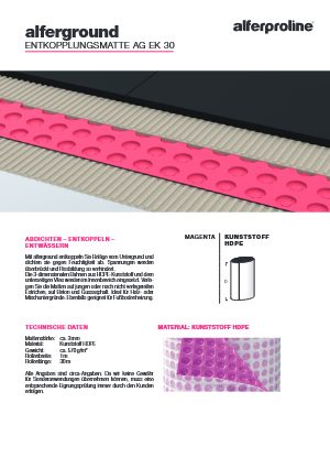 Datenblatt alferground AG EK 30