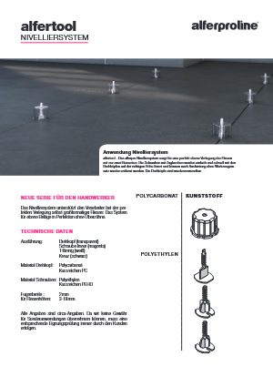 Datenblatt alfertool