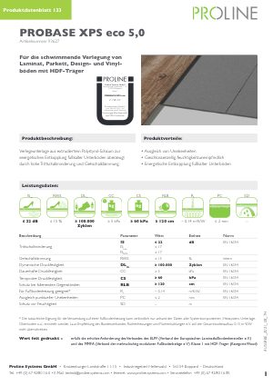 Datenblatt probase XPS eco 5,0