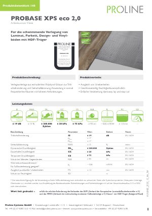 Datenblatt probase XPS eco 2,0