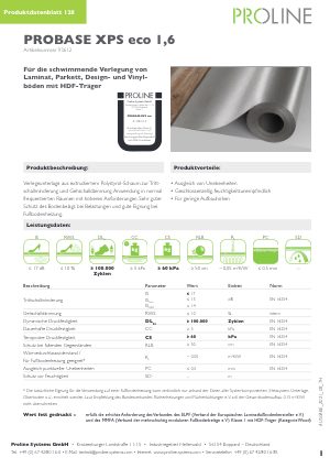 Datenblatt probase EPS 1,6 Aqua-Stop
