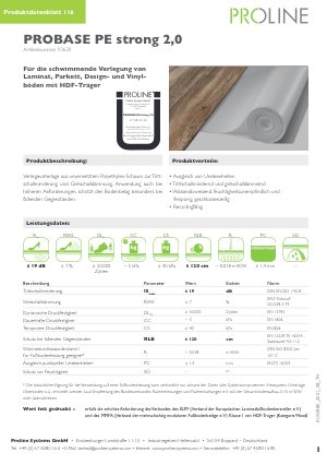 Datenblatt probase PE strong 2,2 