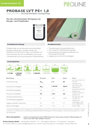 Datenblatt probase LVT PE+ 1,0 Grip
