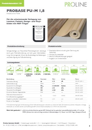 Datenblatt probase PU-M 1,8 
