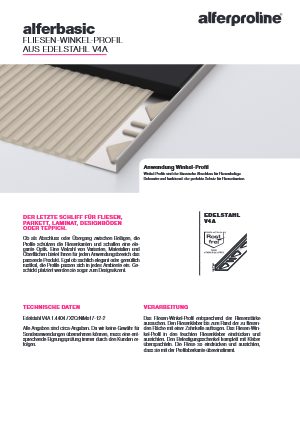 Datenblatt alferbasic Edelstahl V4A