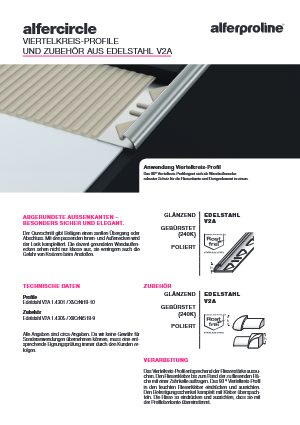 Datenblatt alfercicle Edelstahl V2A