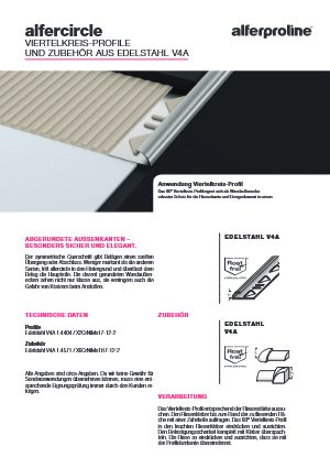 Datenblatt alfercicle Edelstahl V4A