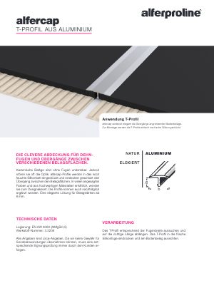 Datenblatt alfercap Aluminium