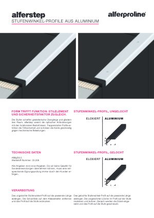 Datenblatt alferstep Aluminium
