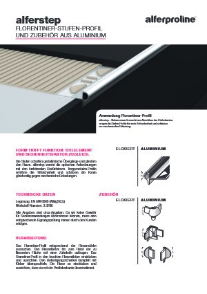 Datenblatt alferstep Aluminium