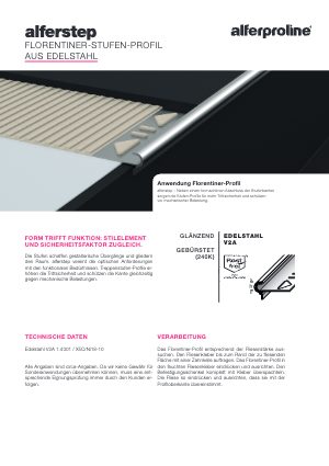 Datenblatt alferstep Edelstahl
