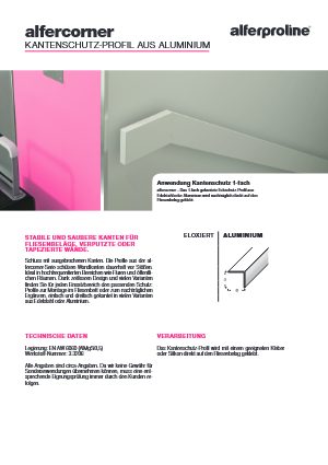 Datenblatt alfercorner Aluminium