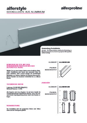 Datenblatt alferstyle Aluminium