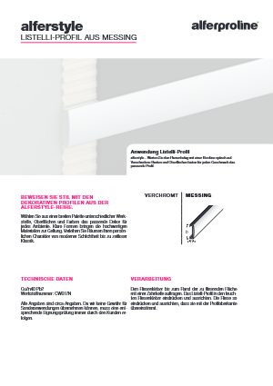 Datenblatt alferstyle Messing